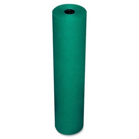 Rainbow Pacon, Lightweight Duo-Finish Art Kraft Paper, 36" by 1000', Emerald Green (63140)