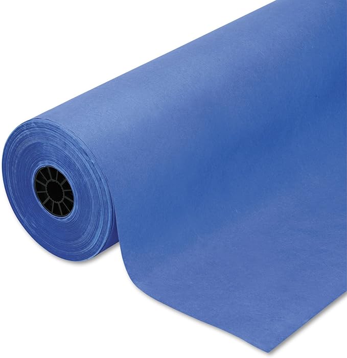Rainbow Pacon, Lightweight Duo-Finish Art Kraft Paper, 36" by 1000', Royal Blue (66200)