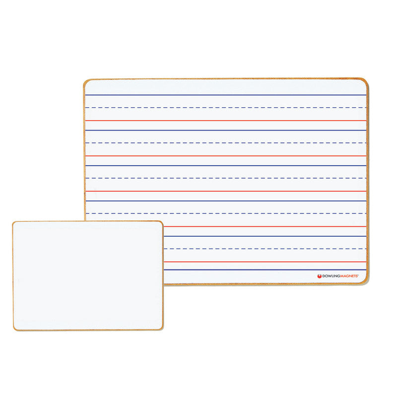 Double-sided Magnetic Dry-Erase Lined/Blank Board
