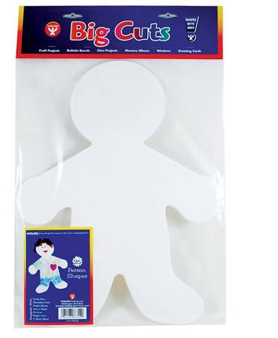 WHITE PAPER CUT-OUTS - 16" ME KID (25)