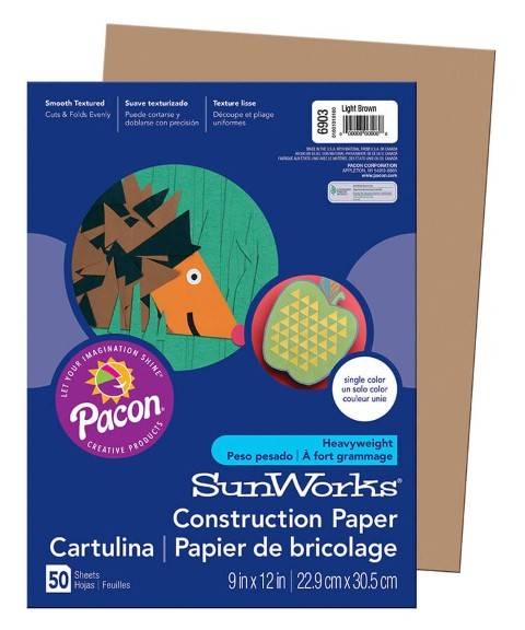 Pacon Construction Paper 9" x 12" 50 Sheets Per Pack
