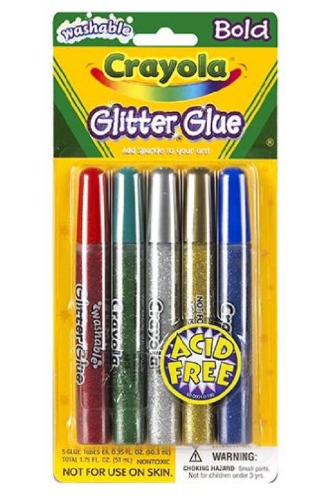 Crayola Glitter Glue, 5-Count  69-3522