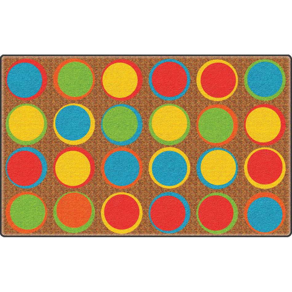 Sitting Spots™ Rug, 6' x 8'4" Rectangle, Muted