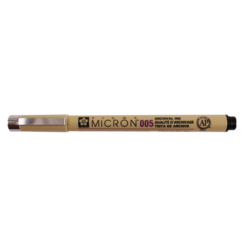 Pigma Micron Pen, Black, 0.20mm Size 005