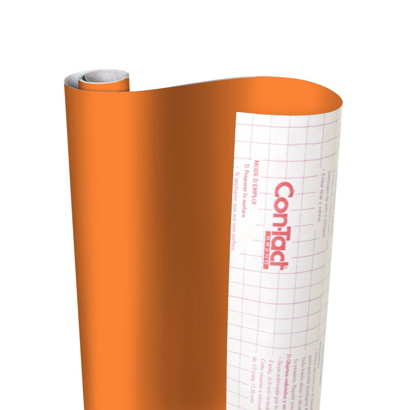 Creative Covering&trade; Adhesive Covering, Orange, 18" x 16 ft