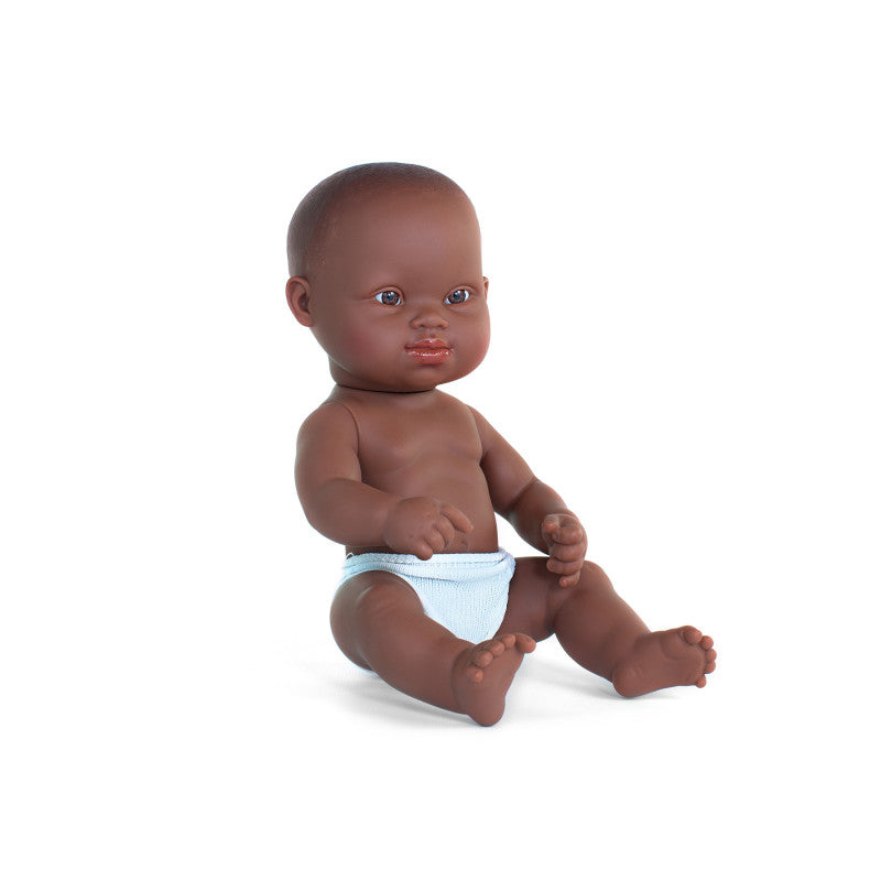 Baby Doll African Boy with Down Syndrome, 12-5/8"