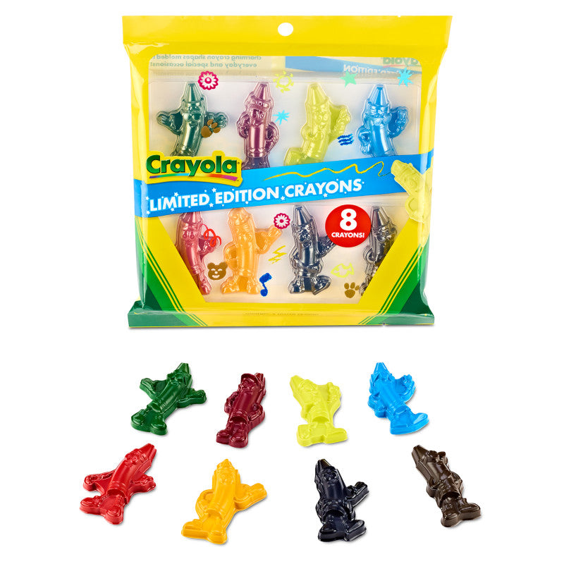 Tips Character ShapesLimited Edition Crayons, 8 Count