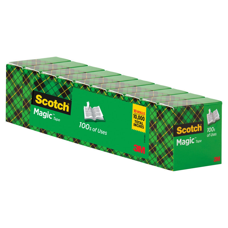 Magic&trade; Tape Refill Rolls, 3/4" x 1000", Pack of 10