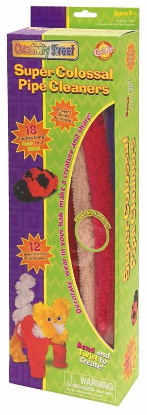 Super Colossal Pipe Cleaners - 18" Long,  1" Wide Pack of 24