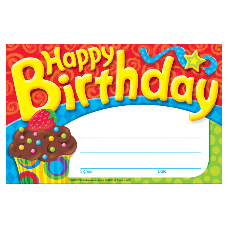 Happy Birthday The Bake Shop&trade; Recognition Awards, 30 ct