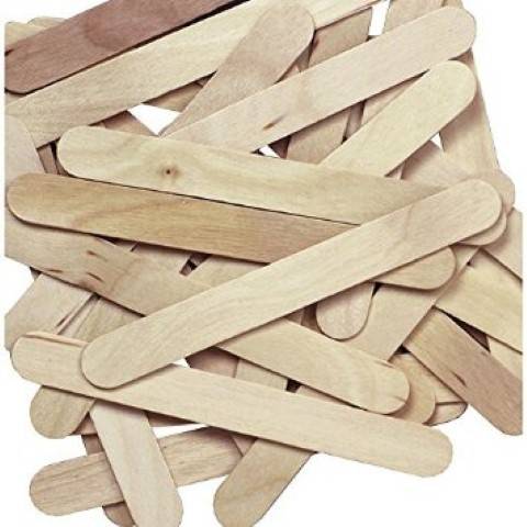 Natural Jumbo Wood Craft Sticks By The Case - 5-3/4" - 5,000/case (2537010)