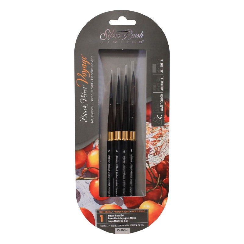 Black Velvet&reg; Voyage&trade; 4-Piece Brush Set