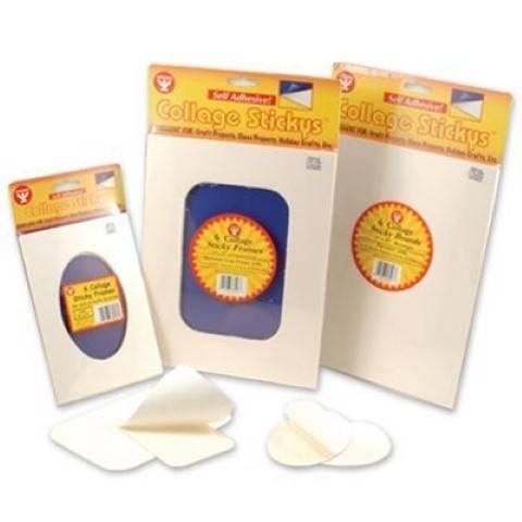Hygloss 6 Collage Sticky Frames Cut-Out - 5" X 7" Rectangle With Oval