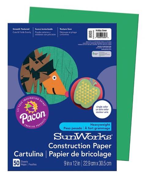 Pacon Construction Paper 9" x 12" 50 Sheets Per Pack