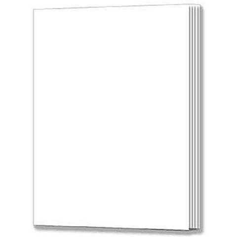 Soft Cover White Large Blank Book 16" X 20"  24 Sheets