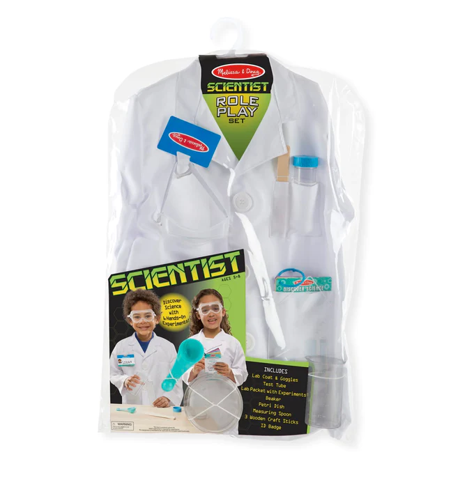 Melissa & Doug Scientist Role Play Costume Dress-Up Set