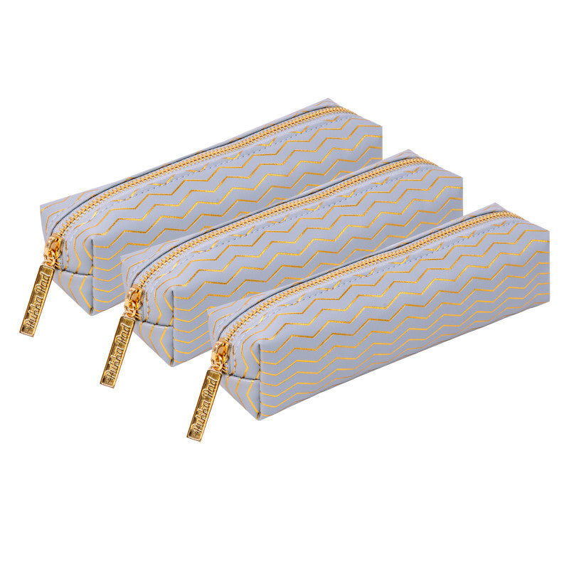 Pencil Case, Haze, Blue, Pack of 3