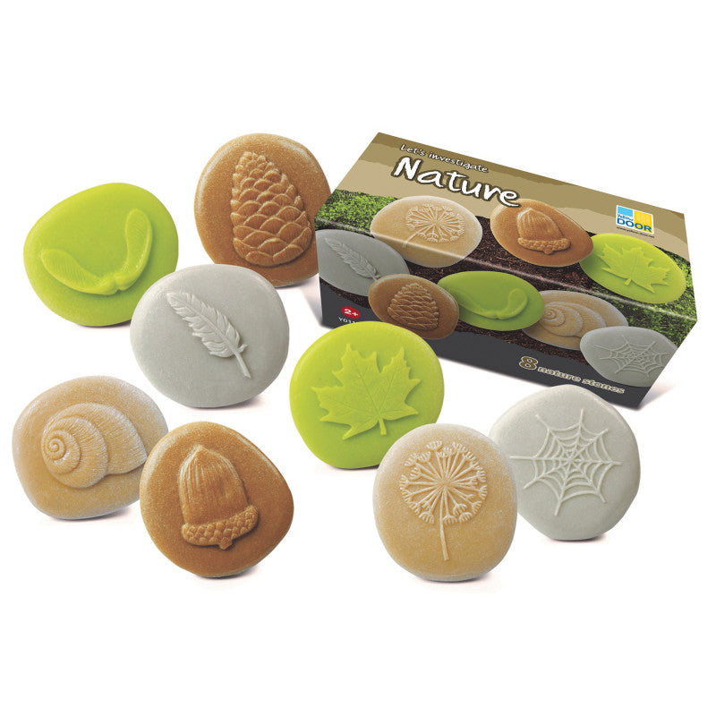 Let's Investigate &ndash; Nature, Set of 8 Stone Figures