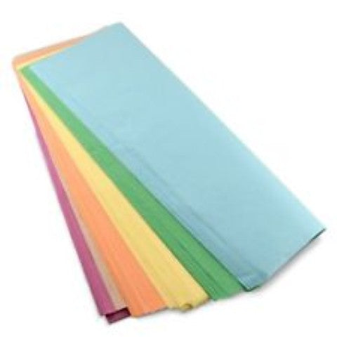 Hygloss Non-Bleeding Tissue Paper Pastel Colors  Assortments 20" X 30" - 24 sheets/pkg.