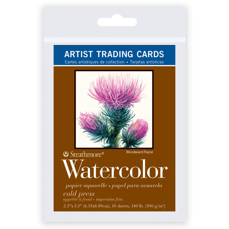 400 Series Artist Trading Cards Watercolor Paper Pack, 2.5x3.5 inch, 10 Sheets