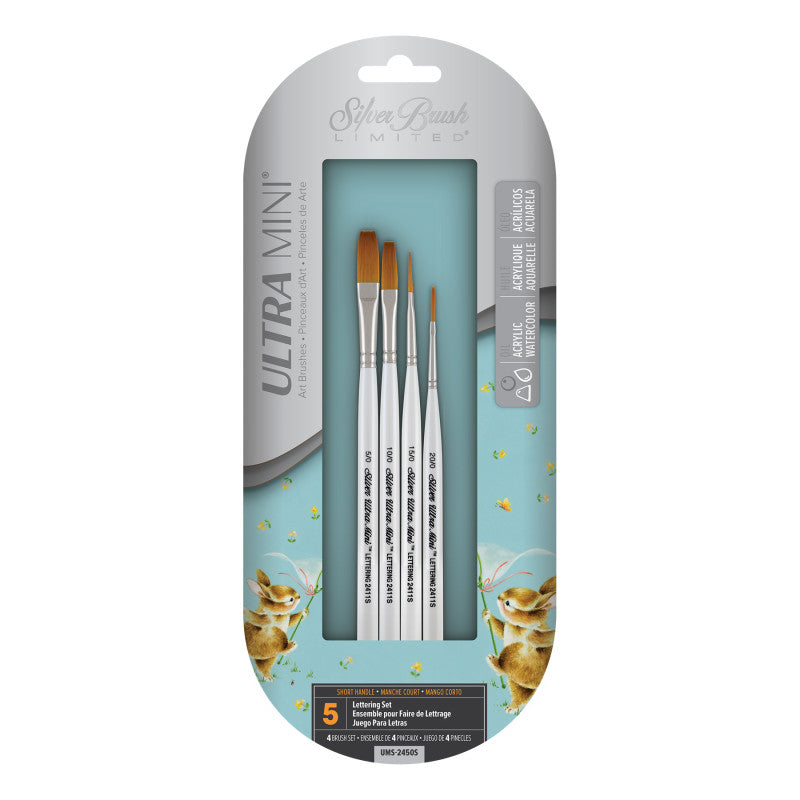 Ultra Mini&reg; Lettering, 4 Brushes