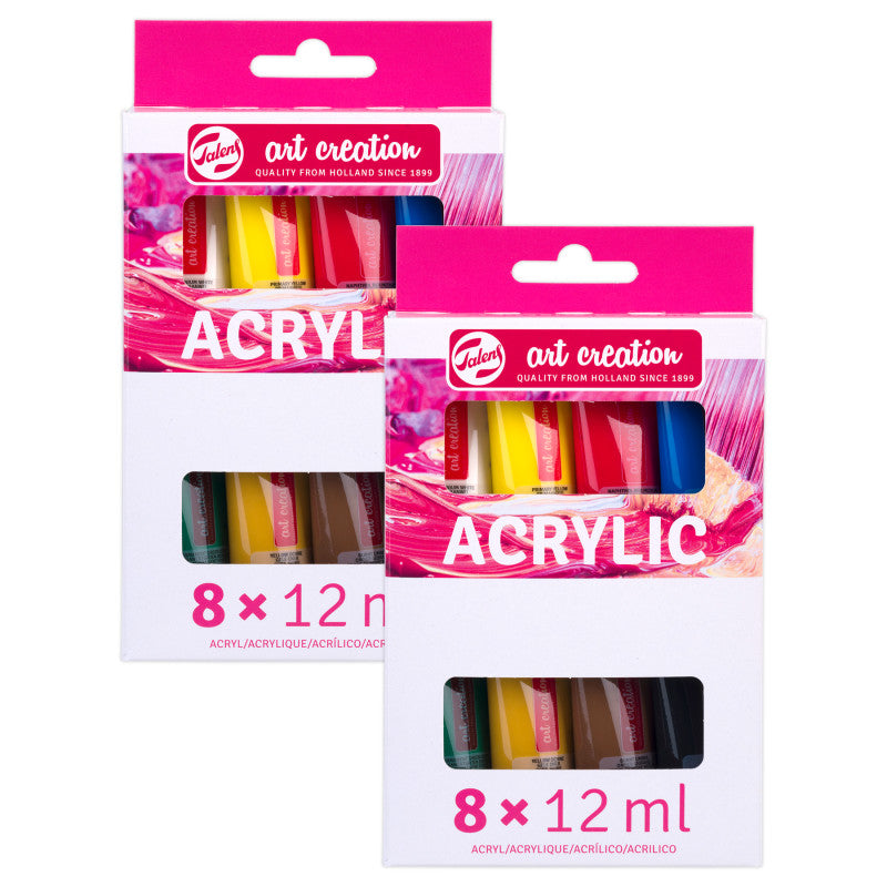 Acrylic Set, 12mL, 8 Per Set, 2 Sets