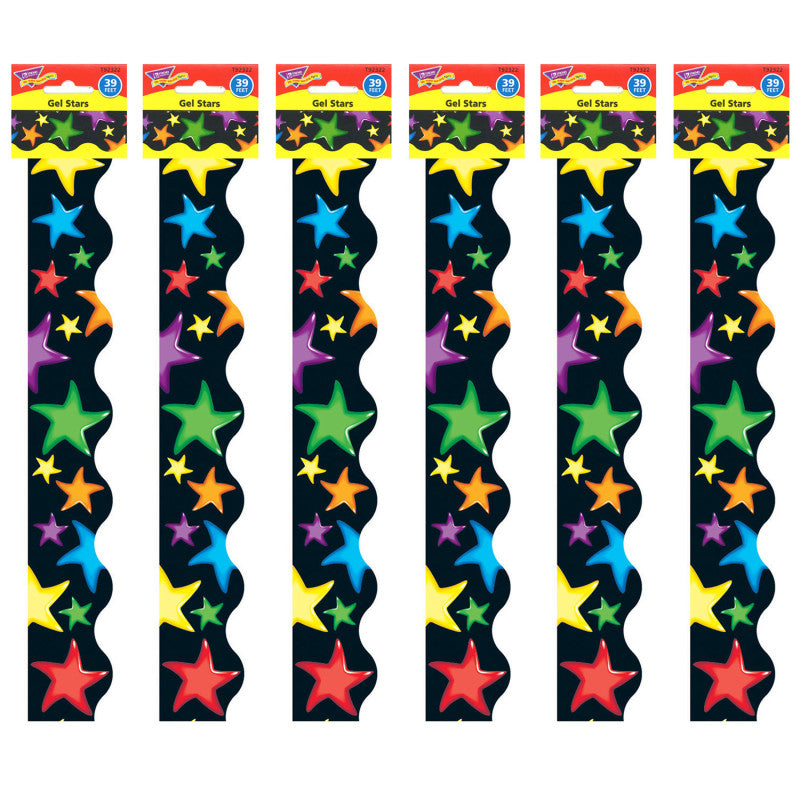 Gel Stars Terrific Trimmers&reg;, 39 Feet Per Pack, 6 Packs