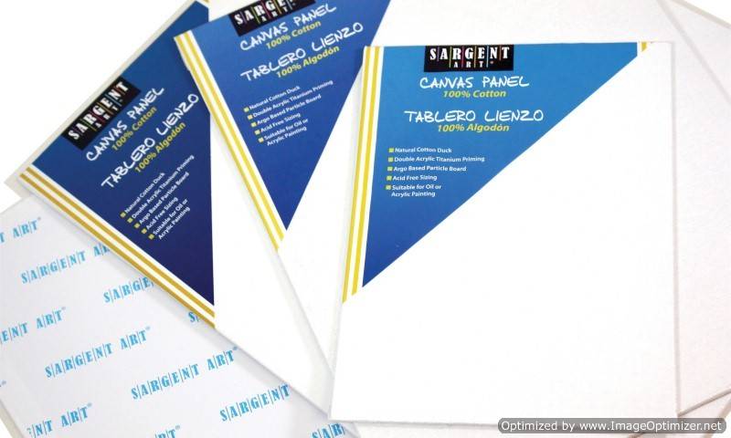 12 x12-Inch Stretched Canvas, 100-Percent Cotton Double Primed, Pack of 2