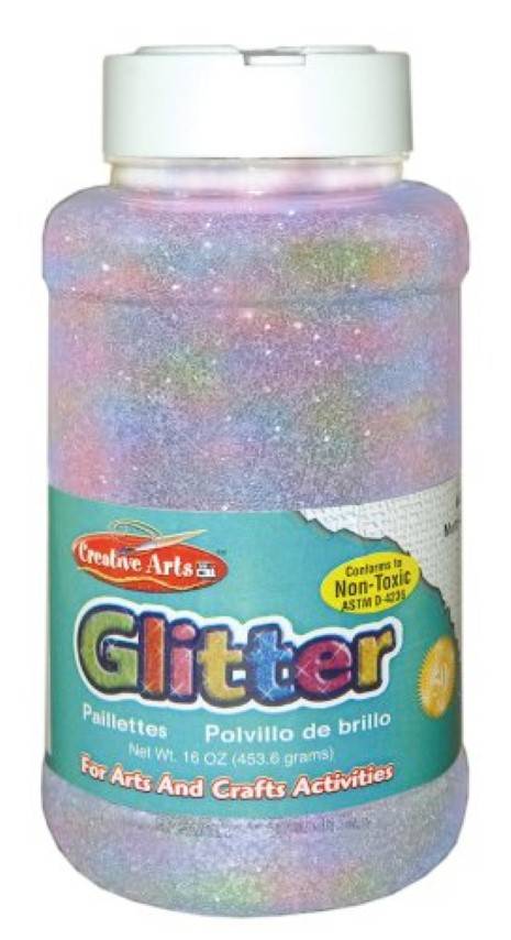 Creative Arts Craft Glitter, 16 Ounce Bottle Iridescent