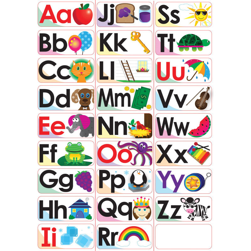 ABC Picture Words Double-Sided Magnets, 27 Pieces