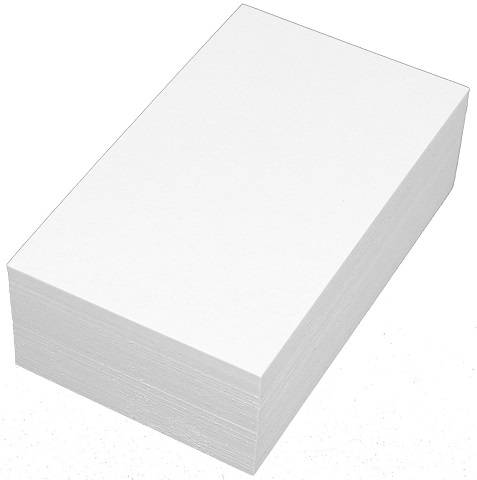 White Unruled Index Cards - 4x6 Inches (1 Pack of 100)