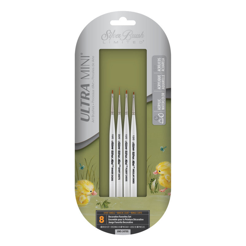Ultra Mini&reg; Decorative Favorite, 4 Brushes