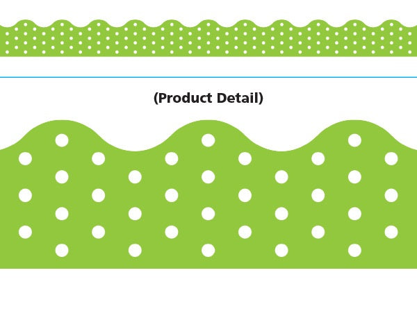 Trend Enterprises Polka Dots lime Terrific Trimmers  (T-92664)