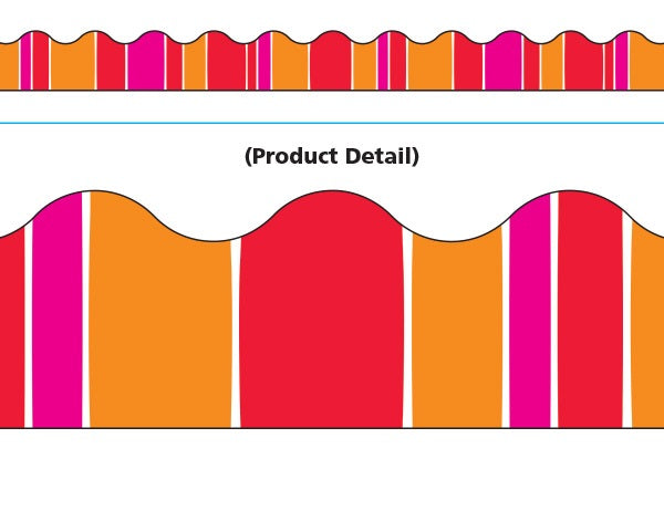 Trend Enterprises  Stripe-tacular Snazzy Red Terrific Trimmers  (T-92833)