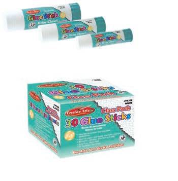Creative Arts All-Purpose Permanent Glue Stick, Purple Dries Clear Application 1.3 oz