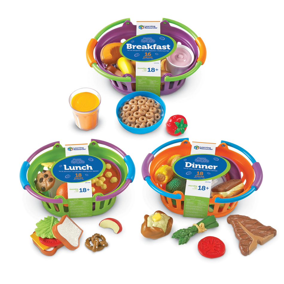 Learning Resources New Sprouts® Breakfast, Lunch and Dinner Baskets , LER9733