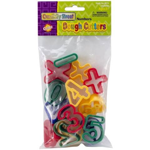 Creativity Street Dough Cutters, Numbers, 14-Pack  CK-9772