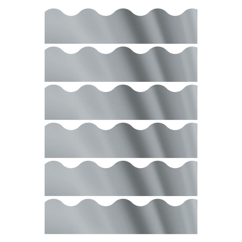 Silver Metallic Terrific Trimmers&reg;, 32.5 Feet Per Pack, 6 Packs