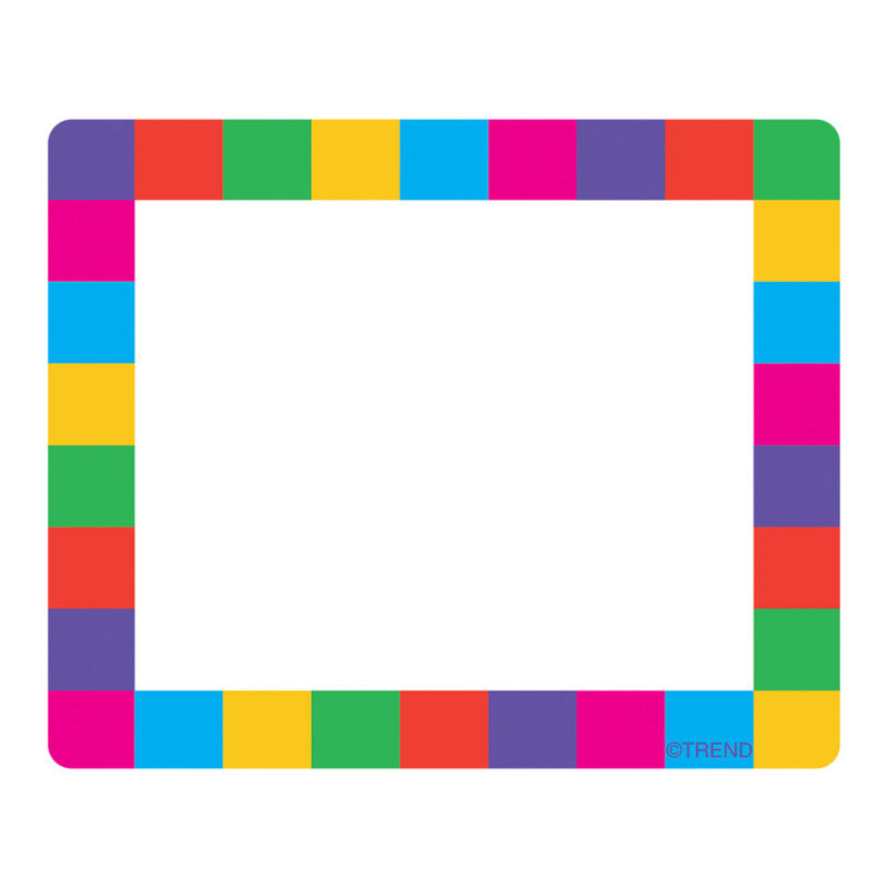 Rainbow Plaid Terrific Labels&trade;, 36 ct