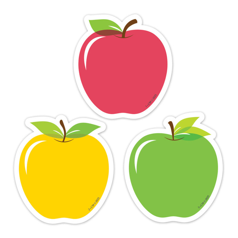 Apple Time Apples 3" Designer Cut-Outs, Pack of 36
