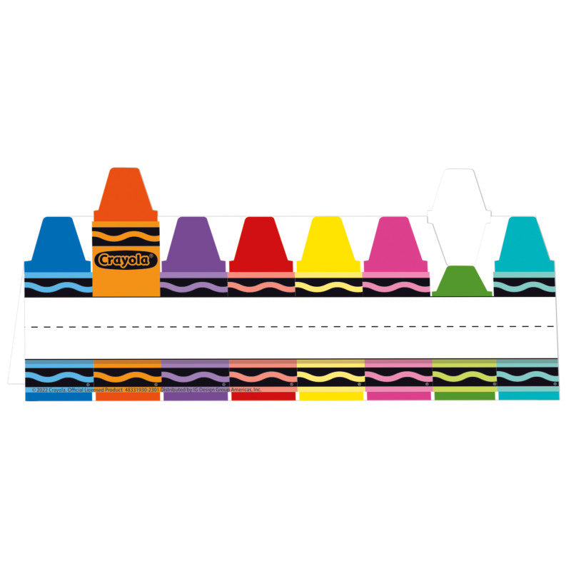 Crayola&reg; Tented Name Plate, 9-5/8" x 6-1/2", Pack of 36