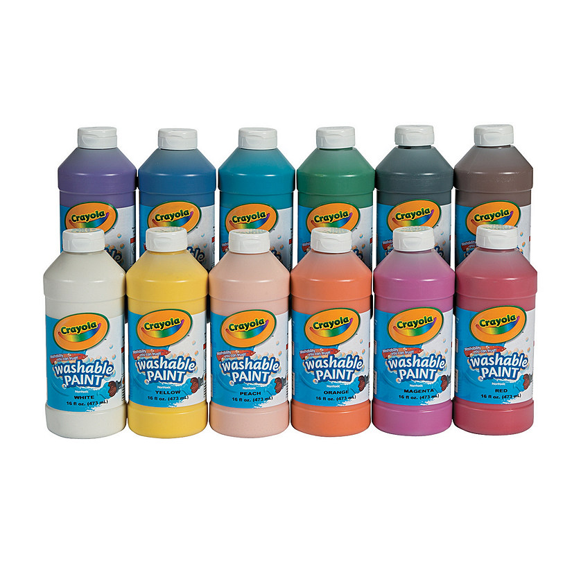 Crayola® Washable Paint 16 OZ. (BIN542016)