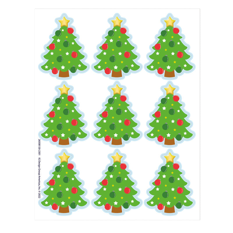 Christmas Tree Giant Stickers, 36 Per Pack, 12 Packs