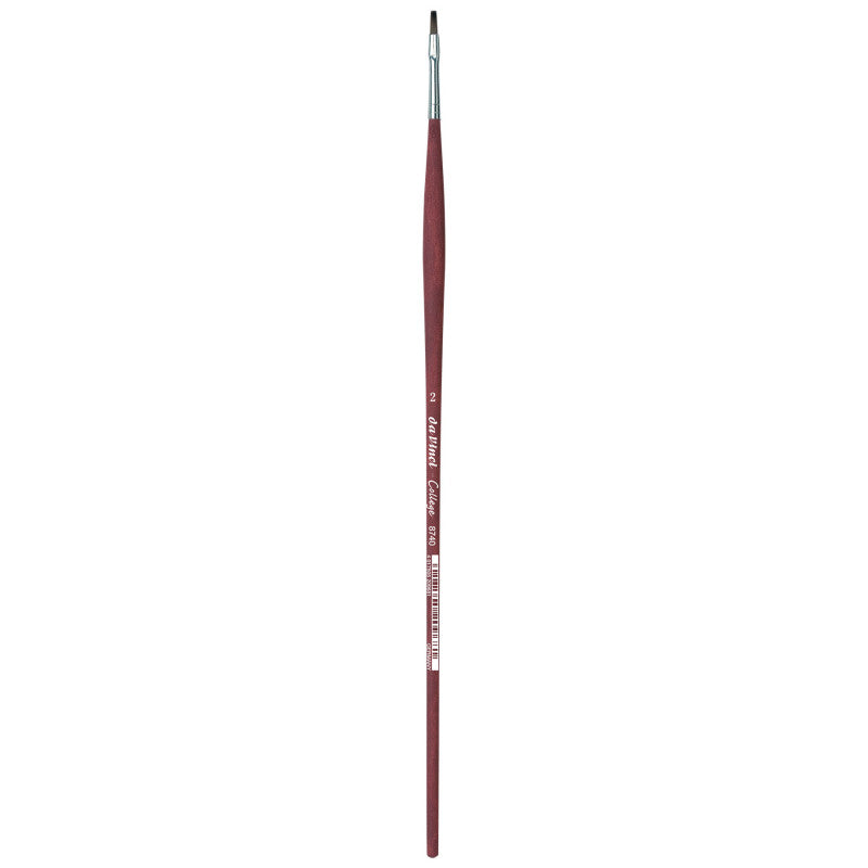 COLLEGE Student Brush, Synthetic, Acrylic & Oil, Flat, Series 8740, Size 2