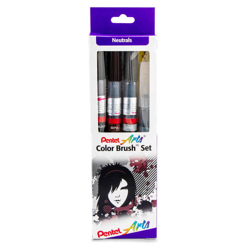 Color Brush Set, Neutrals, Peggable Box Set