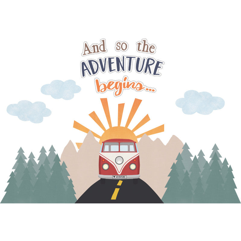 Moving Mountains Road Trip The Adventure Begins Bulletin Board Set, 15 Pieces