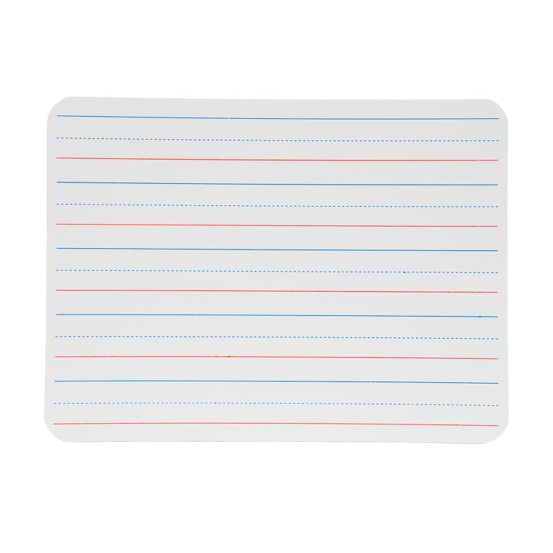 Two-Sided Dry Erase Board, Plain/Ruled, 9" x 12"