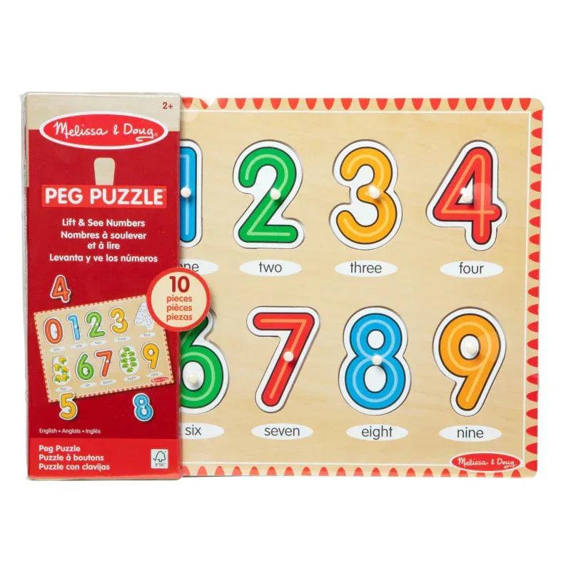 See-Inside Numbers Peg Puzzle, 10 Pieces – Gramco School Supplies