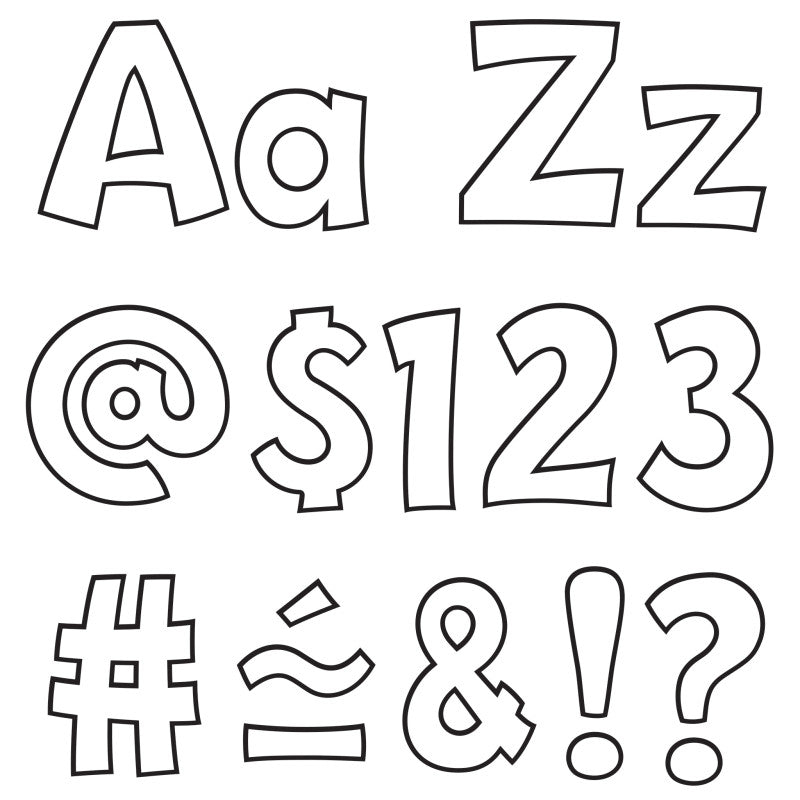 White 4" Playful Combo Ready Letters&reg;, 216 Pieces