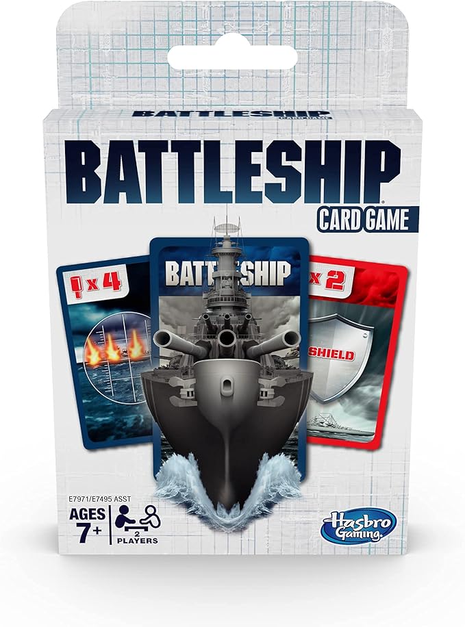 Hasbro  Battleship Card Game, for Kids Ages 7 and Up, 2 Players